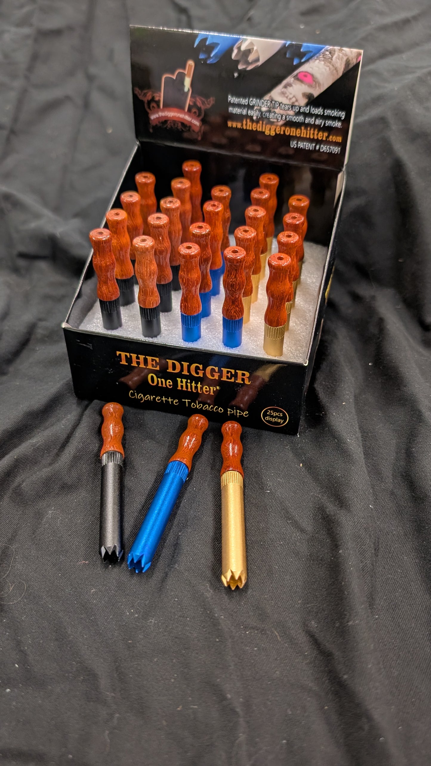 Digger One Hitter - 3" Classy Wood Mouthpiece Digger Bat
